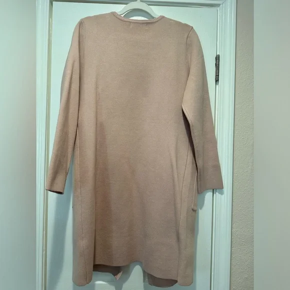 ANRABESS Open Front Knit Lightweight Cardigan - pink - medium - Picture 6 of 7